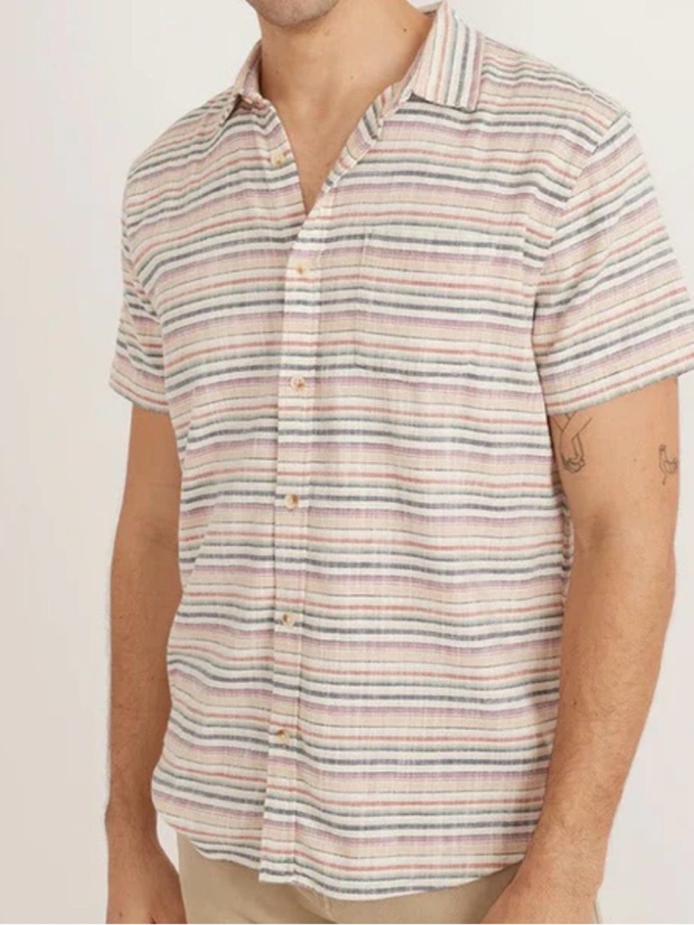 Marine Layer Short Sleeve Button Don